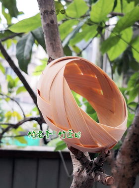 手工竹编情侣手镯首饰耳竹环手环
