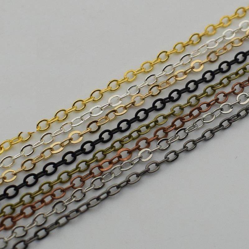 耳环diy手工项链配件耳坠饰品材料 延长链尾链 2mm金属链条O链5米,淘宝优惠券,粉丝福利购,淘宝优惠卷