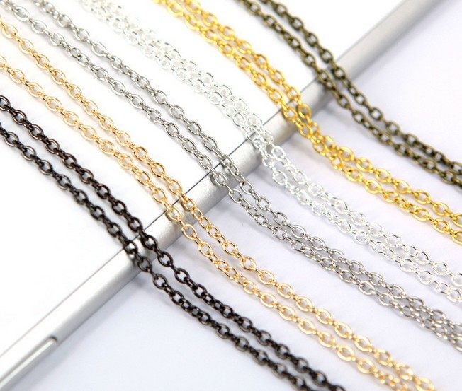 耳环diy手工项链配件耳坠饰品材料 延长链尾链 2mm金属链条O链5米,淘宝优惠券,粉丝福利购,淘宝优惠卷