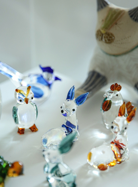 七隐玻璃装饰摆件桌面摆件