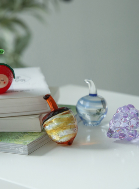 七隐原创手工玻璃酒塞摆件