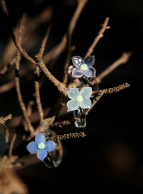 原创手工绣球戒指七隐琉璃