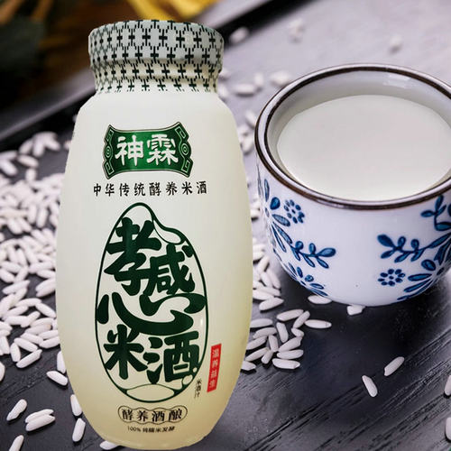 神霖米酒汁480克*8瓶 湖北特产孝感米酒 糯米酒酿汁 月子醪糟汁 - 图2