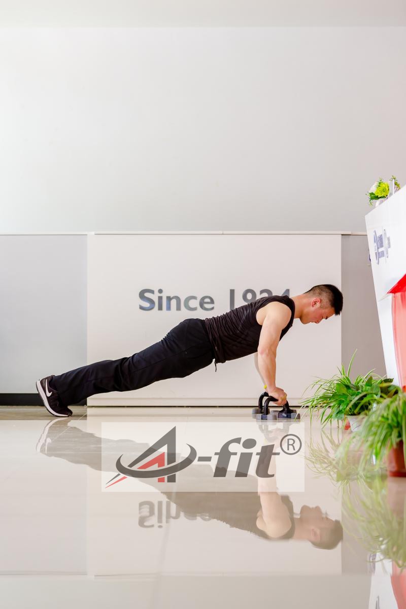 亏本清仓A-FIT工字型俯卧撑架h男士健身器材家用练臂肌胸肌腹肌-图1
