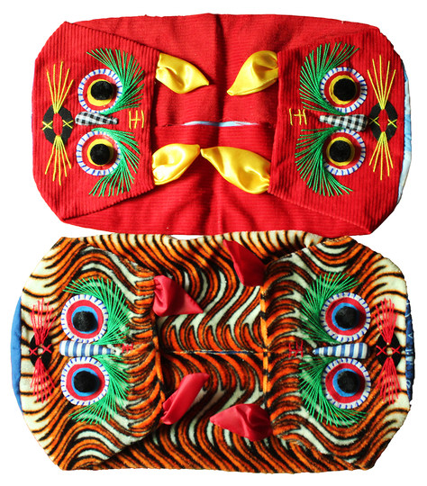 Loka cloth tiger toy tiger head pillow pillow case