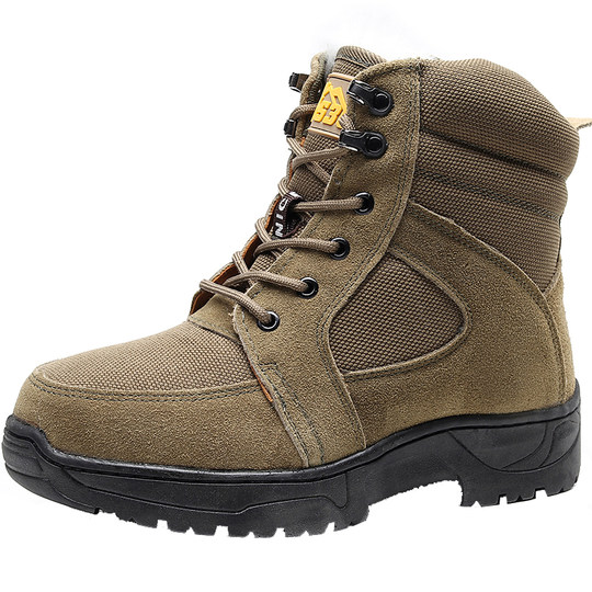 东北雪地靴皮毛一体加厚羊毛靴男鞋加绒保暖防寒靴真牛皮大头棉靴