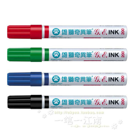 雄狮奇异笔 INK200 油性速干、ROHS 卤素合格记号笔 - 图1
