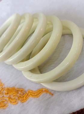 实拍天然新疆白玉手镯白月光白玉镯子【坤圣珠宝玉文化产业园】