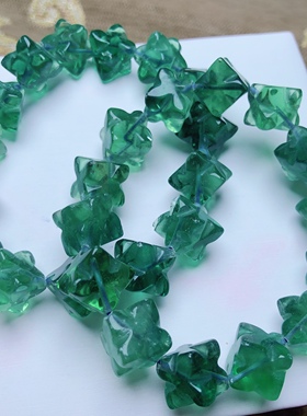 RR0172 天然萤石梅尔卡巴单圈手链手串绿萤石10mm手串摩卡巴