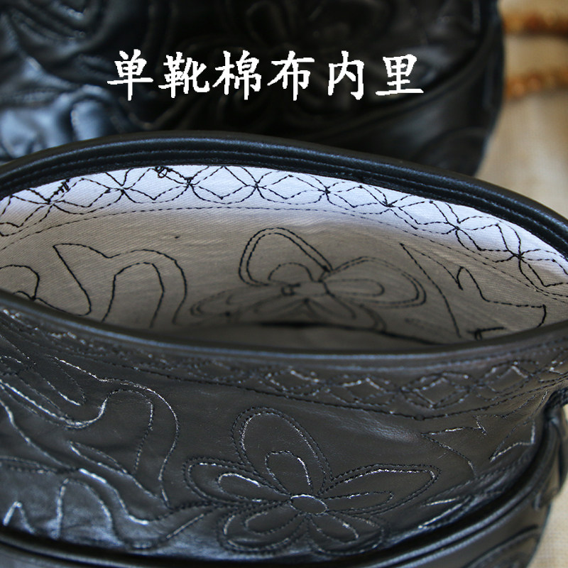 老北京手工皮鞋靴子中国风男鞋武术快靴羊毛里全皮云头舞台演出鞋,淘宝优惠券,粉丝福利购,淘宝优惠卷