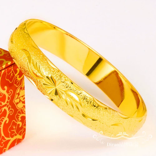 Вьетнамский браслет из песочного золота, женские позолоченные медные позолоченные настоящие украшения для невесты, свадебный реквизит, поддельное чистое искусственное золото