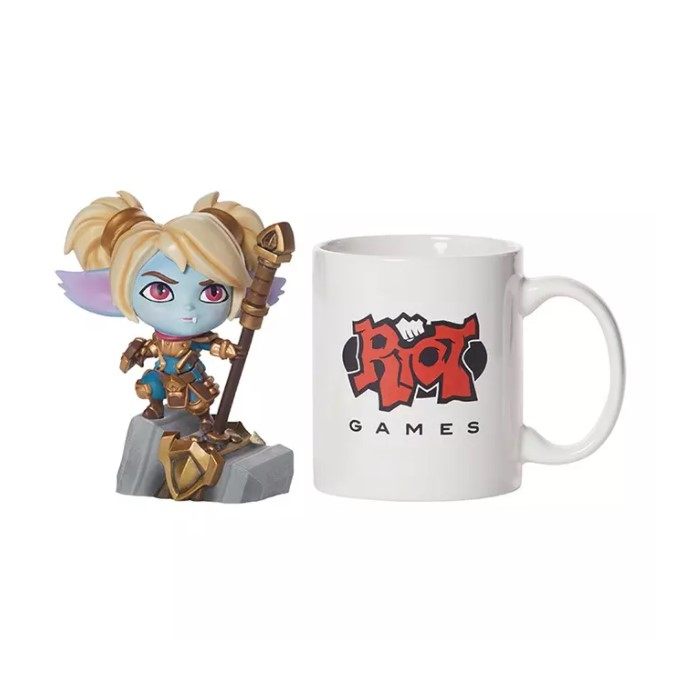 英雄联盟玩偶官方正版LOL英雄联盟圣锤之毅波比手办Q版公仔模型摆件周边玩偶