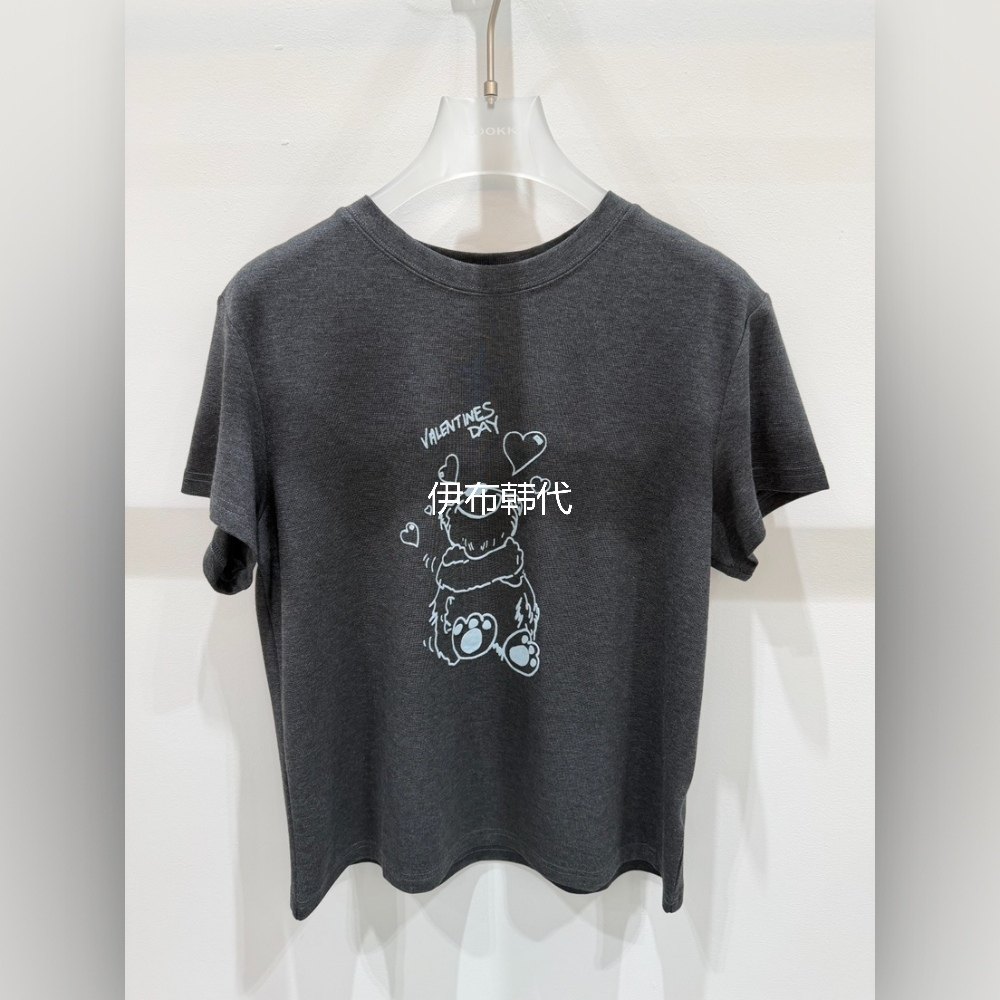 LOOKK/MIMME韩国东大门正品代购26春款 圆领可爱卡通小熊短袖T恤,淘宝优惠券,粉丝福利购,淘宝优惠卷