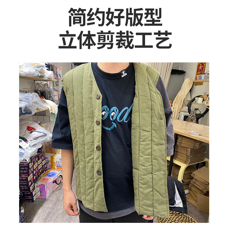 87式绿棉马甲煤矿工下井劳动布棉袄坎肩棉背心工作服劳保保暖棉衣,淘宝优惠券,粉丝福利购,淘宝优惠卷