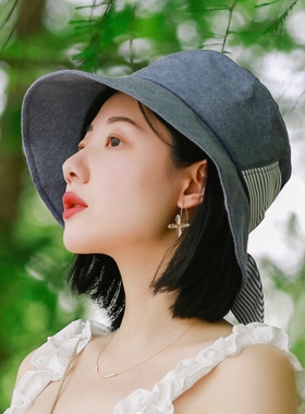日本uvcut夏季文艺沙滩渔夫帽子