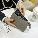 Портативные брендовые солнцезащитные очки на солнечной энергии, сумка для хранения подходит для мужчин и женщин, защитный чехол, из натуральной кожи