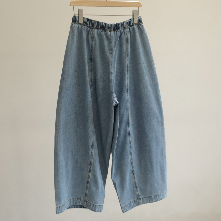 纸片人显瘦神裤！慵懒风松紧腰牛仔阔腿裤女宽松百搭九分萝卜裤,淘宝优惠券,粉丝福利购,淘宝优惠卷