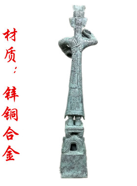 仿古做旧纪念品中式风橱窗三星堆