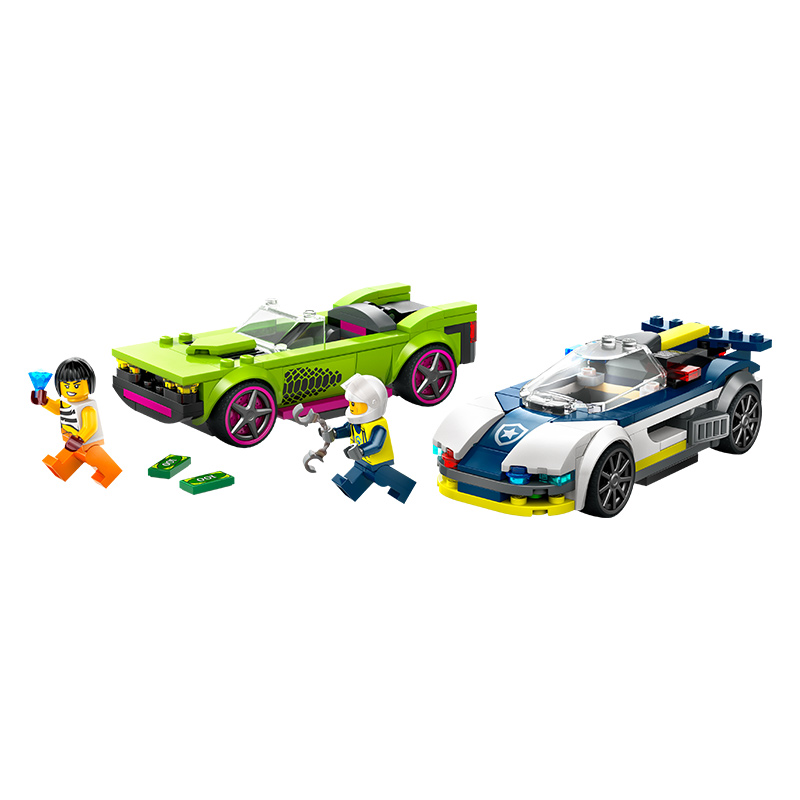 【1月新品】LEGO乐高城市60415警车大追击乐高益智积木玩具男孩 - 图2