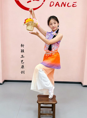 六一春风花信来儿童花篮簪花入梦舞蹈花篮道具中国风跳舞篮拍摄篮