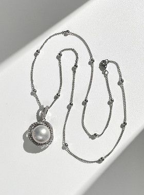 淡水珍珠简约短款项链时尚高级感