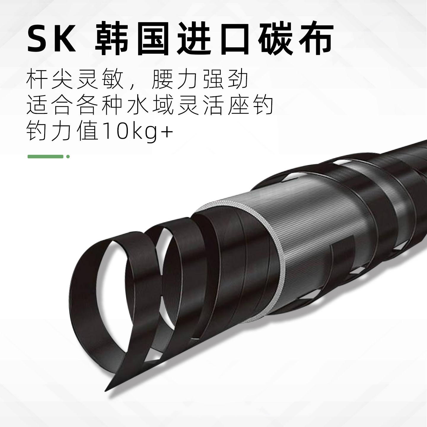 新型锚杆3.3/4.5米远投超硬雷强竿碳素三节超轻锚鱼杆专用海竿 - 图0