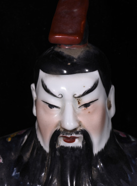 瓷雕五彩千古风流秦始皇李世民赵匡胤成吉思汗朱元璋康熙