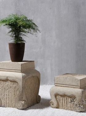 庭院户外草坪仿古风花钵盆栽摆件