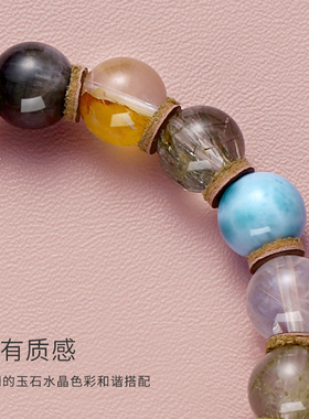 天然水晶手链手串女发晶转运珠