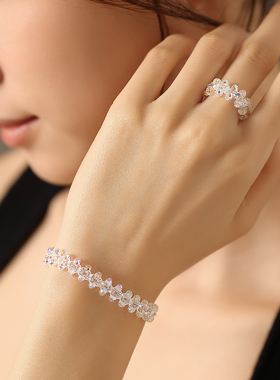 奥地利水晶多层转运珠手链