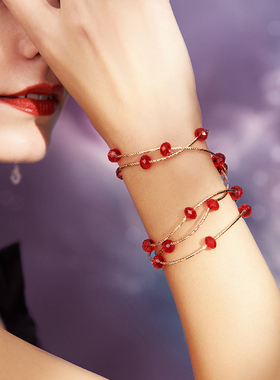 本命年红绳女款手链奥地利水晶