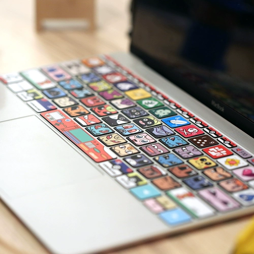 Apple, ноутбук, наклейка, клавиатура, коллекция 2021, macbook