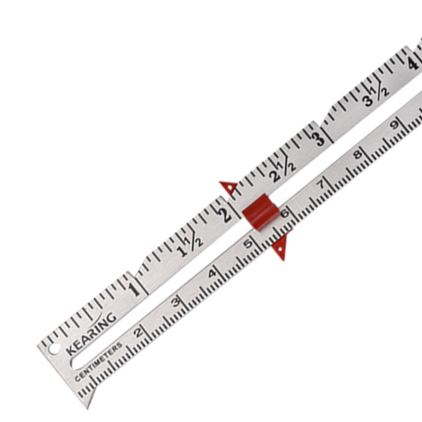 科灵牌拼布尺diy拼布平行尺缝份定边尺金属缝份边距尺定位量纽扣,淘宝优惠券,粉丝福利购,淘宝优惠卷