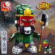 Xiao Luban Guan Yu model toy ornaments assembled building blocks