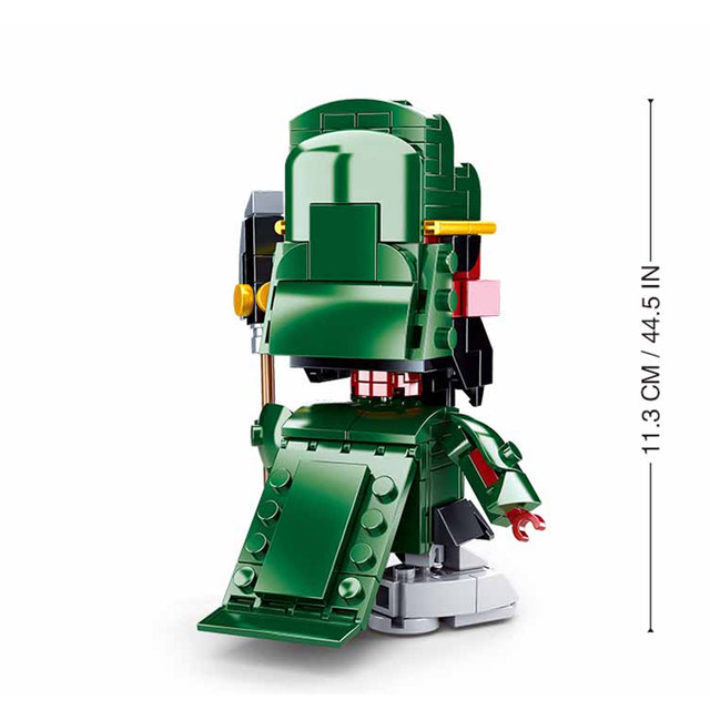 Xiao Luban Guan Yu model toy ornaments assembled building blocks