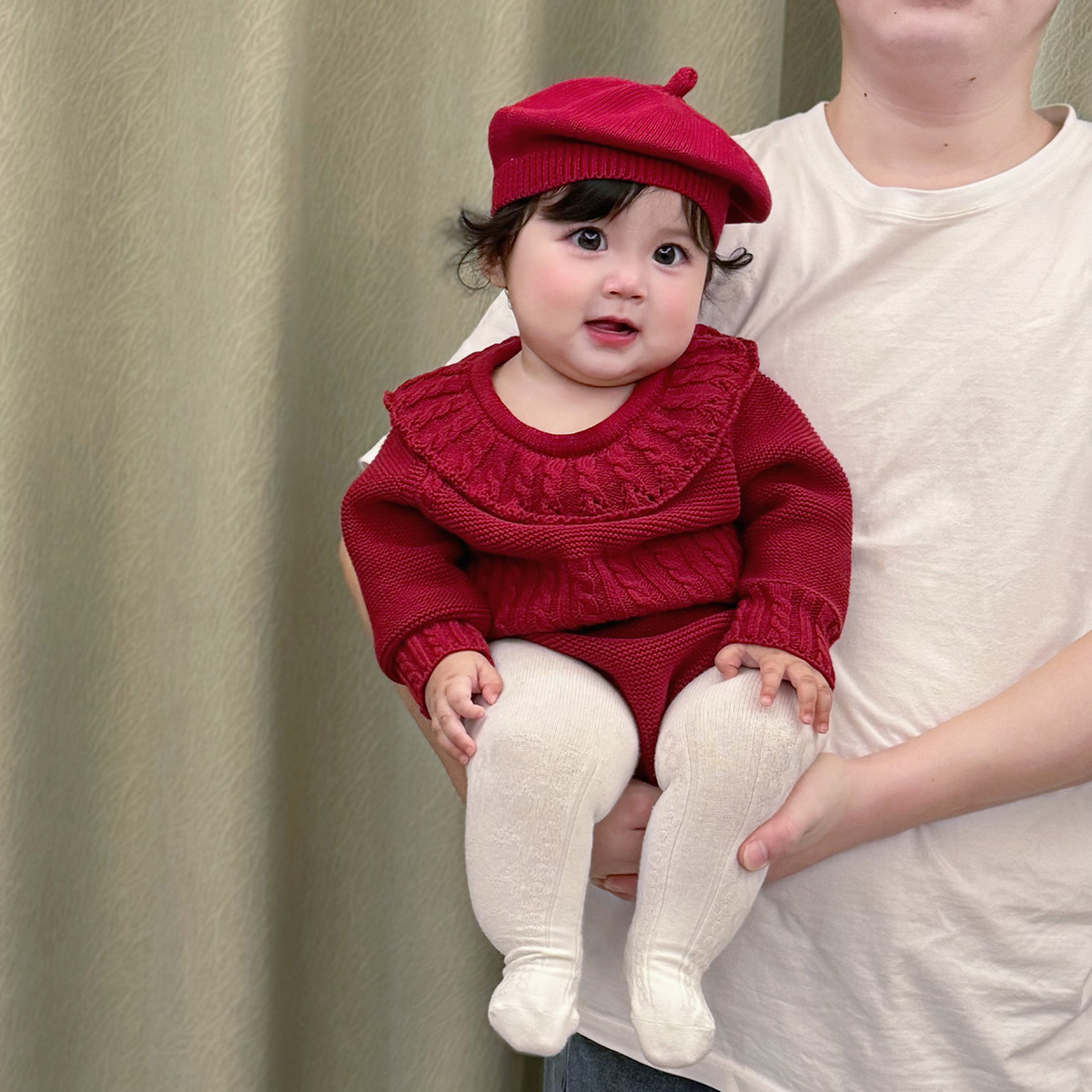 拉果拉贝贝园婴儿秋装衣服宝宝纯棉毛衣针织包屁衣百日宴周岁礼服,淘宝优惠券,粉丝福利购,淘宝优惠卷