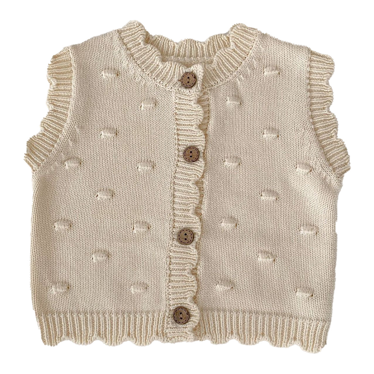 婴儿针织小马甲春秋纯棉女童宝宝小公主外套洋气小月龄婴幼儿背心,淘宝优惠券,粉丝福利购,淘宝优惠卷