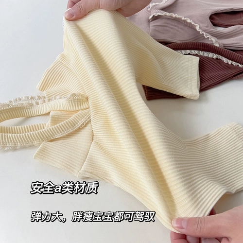 Детские осенние штаны для девочек, бандаж пупочный для младенца, слинг, комбинезон, колготки, пуховик, в корейском стиле, высокая талия