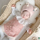 Детский осенний комбинезон, брендовый пуховик, трикотажный свитер, хлопковый комплект, в западном стиле