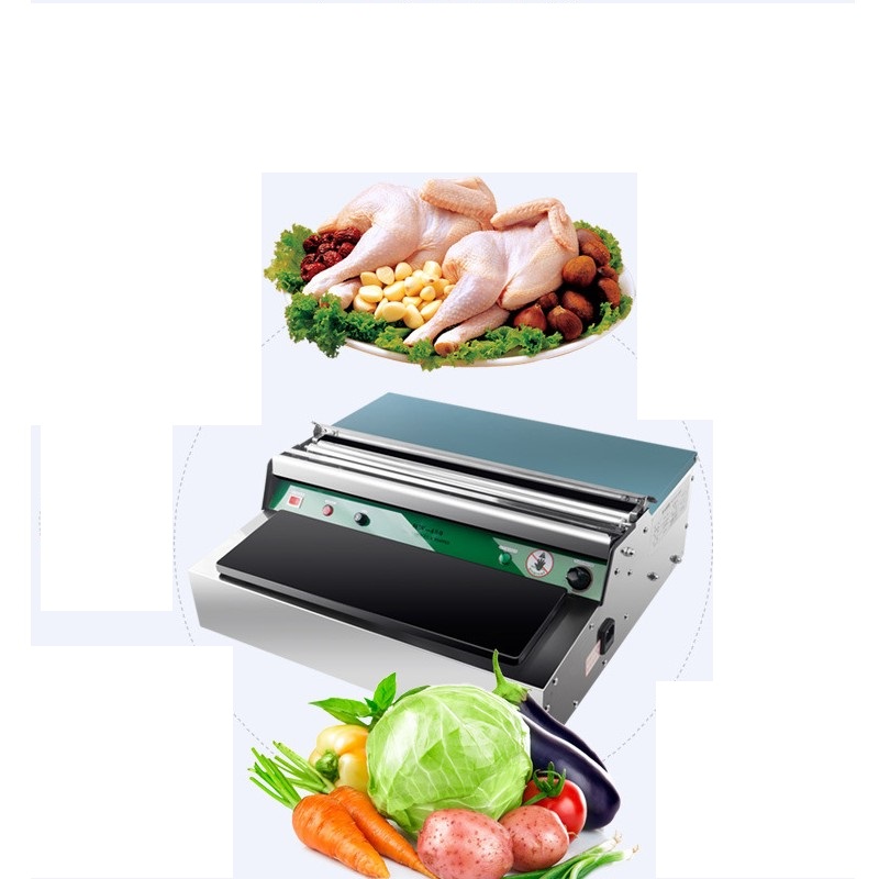 包装电源线超市KB8HW450冷鲜肉食品恒温切割薄膜封口超市保鲜膜机 - 图1