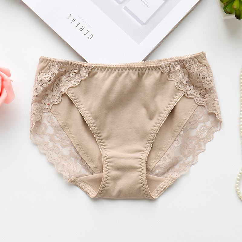 外贸内裤女原单日单出口日本甜美蕾丝边低腰纯棉女三角裤包臀无痕,淘宝优惠券,粉丝福利购,淘宝优惠卷