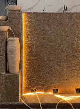 中式风瀑布庭院景观户外工艺品