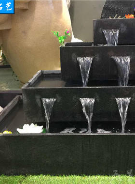 工艺庭院简约现代风鱼池装饰品