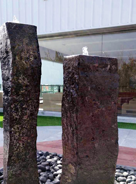 园林柱子庭院假山喷泉景观小品