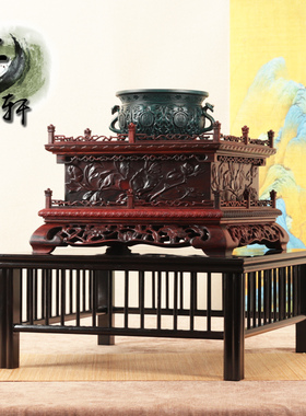 中国风中大型盆栽展专用木托架