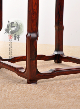 红木轻奢红酸枝瘿瘤木方几紫砂茶壶香炉微型盆景摆件玉器文玩底座