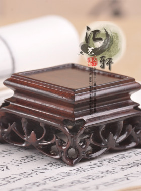 红酸枝黑檀实木整料明式正方印章