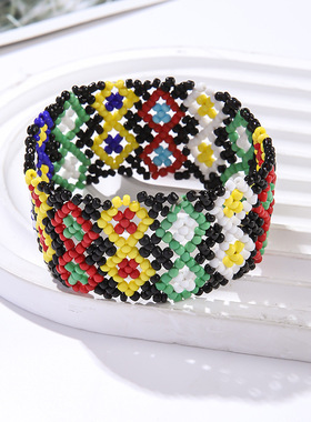 肯尼亚手环马拉松跑步大迫杰同款手链进口米珠手工编织情侣饰品