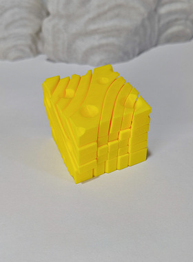 跨境爆款3d解压小玩具打印奶酪穿梭魔方方形变形玩具爆款网红玩具
