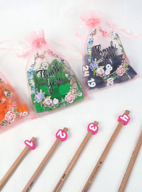 3d打印工具创新款热销40 Pcs Numbered Pencil Toppers编号铅笔盖